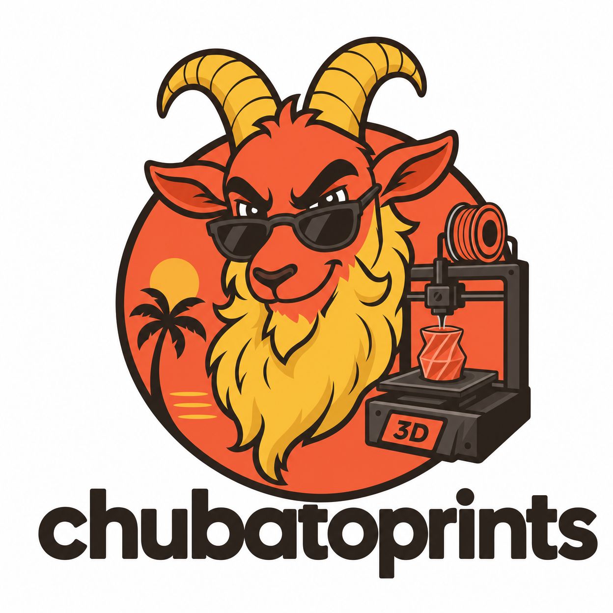 Chubato mascot — Aruban bearded goat